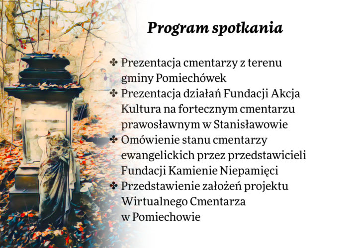 Spotkanie tematyczne: "Cmentarze gminy Pomiechówek"