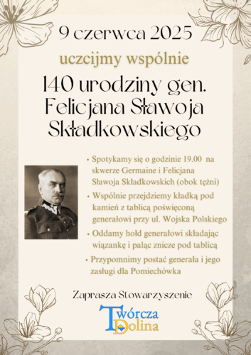 140 rocznica urodzin gen. Składkowskiego